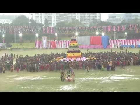 Telangana Bathukamma Celebrations at L B Stadium – Hyderabad Part 2