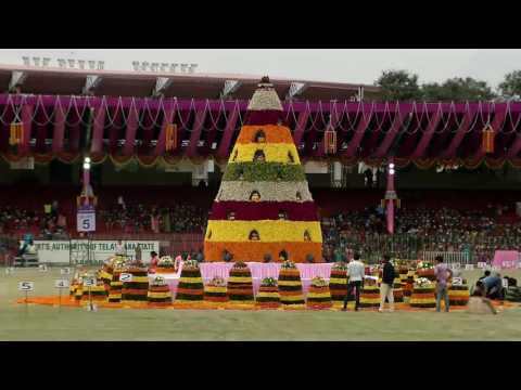Telangana Bathukamma Celebrations at L B Stadium – Hyderabad- Part 1